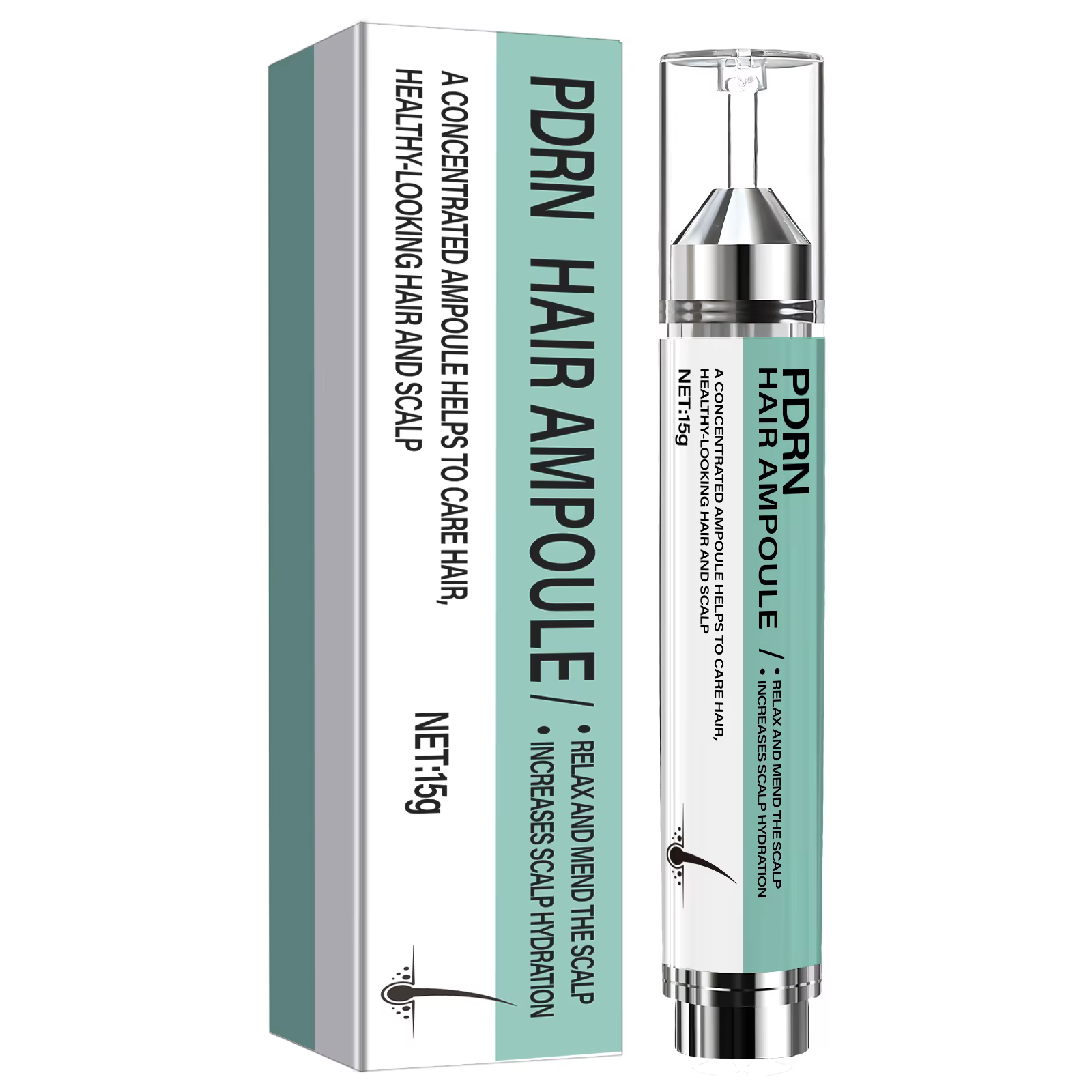 Ampoule capillaire à la kératine et à la biotine, hydrate et répare en profondeur les cheveux, augme
