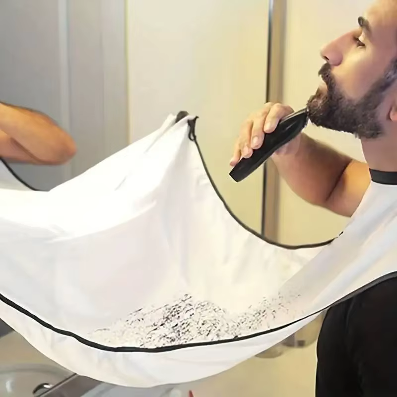Tablier de rasage pour hommes-Bavoir de nettoyage pour coiffeurs et rasoirs-Cadeau parfait pour le t