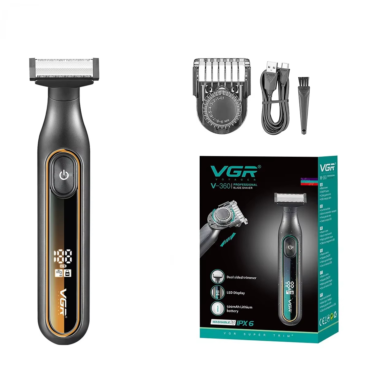 VGR Rasoirs électriques Rasoir homme électrique Rasoir électrique hommes Rasoir électrique Professio