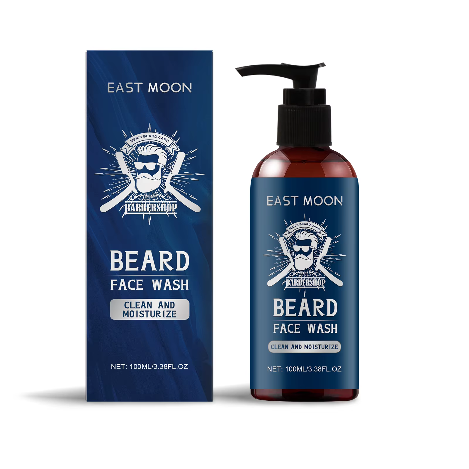 Shampoo à l'huile de bois de santal pour barbe : nourrit, améliore la texture rugueuse, réduit les f