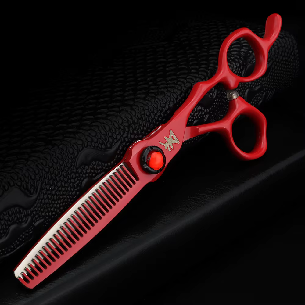 XUANFENG – ciseaux à cheveux rubis de 6 pouces, ciseaux de coupe et ciseaux amincissants entièrement