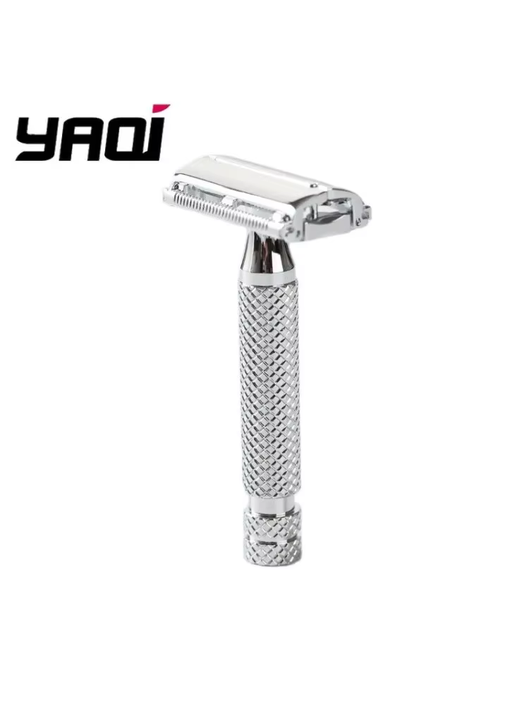 Rasoir de sécurité Yaqi Monarch Chrome 2026 – Rasoir de collection pour barbe – Cadeau pour petit am
