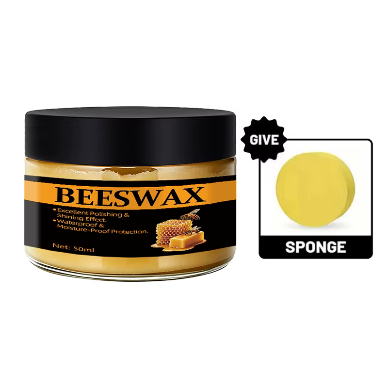 Cire d'entretien pour bois, polissage et assaisonnement pour meubles en bois massif, cire d'abeille 