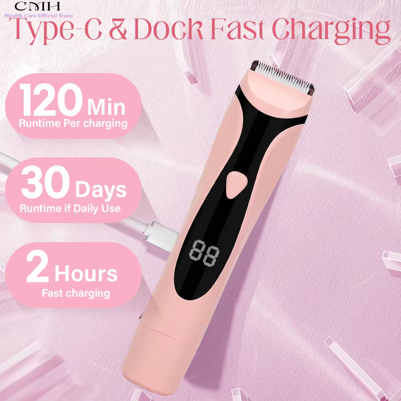 Rasoir électrique 2 en 1 pour femmes, épilation du corps, du visage, des aisselles et des jambes, re