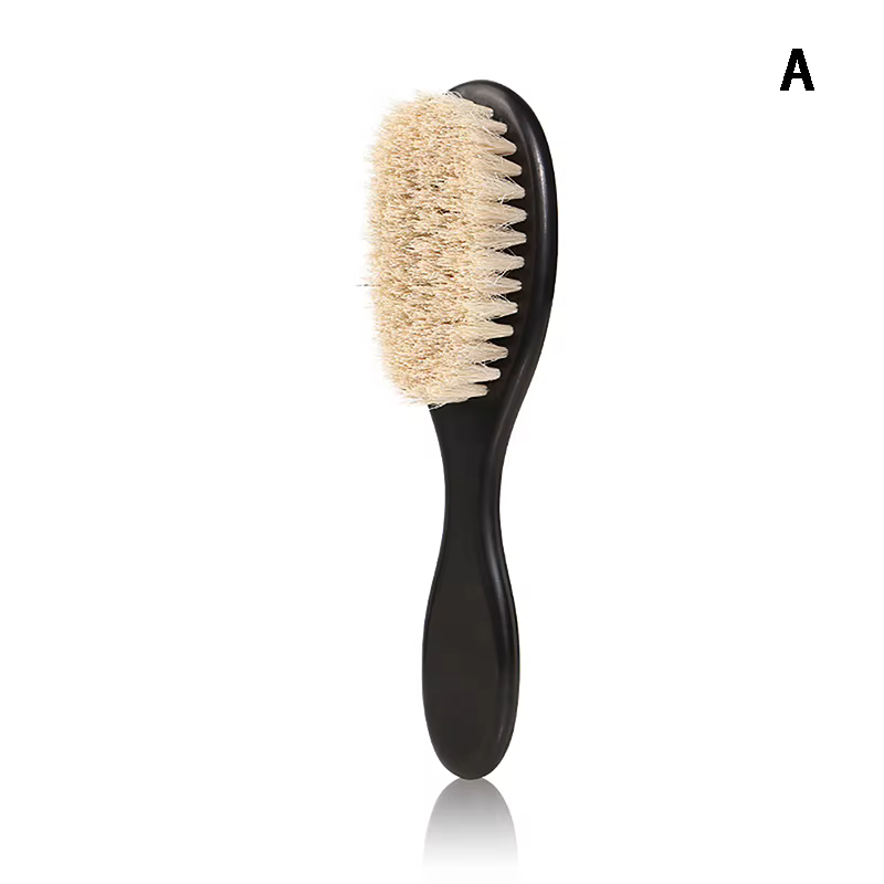 Matériau des poils de sanglier, brosse à barbe à double usage, ensemble de rasage, salon de coiffure