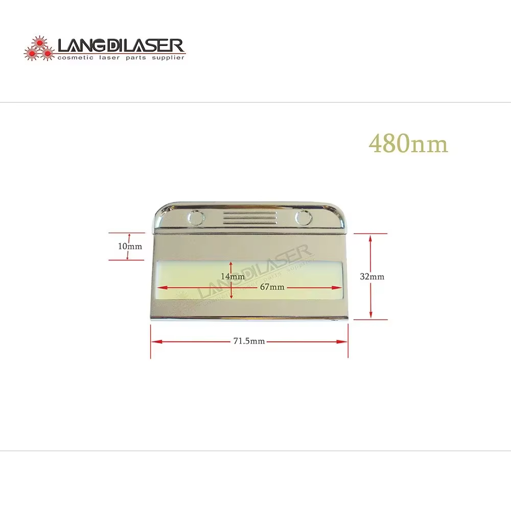 Filtre IPL avec longueur d'onde: 430nm /480nm/ 510nm/ 530nm/ 560nm/590nm/620 nm/ 640nm/ 690nm/750nm