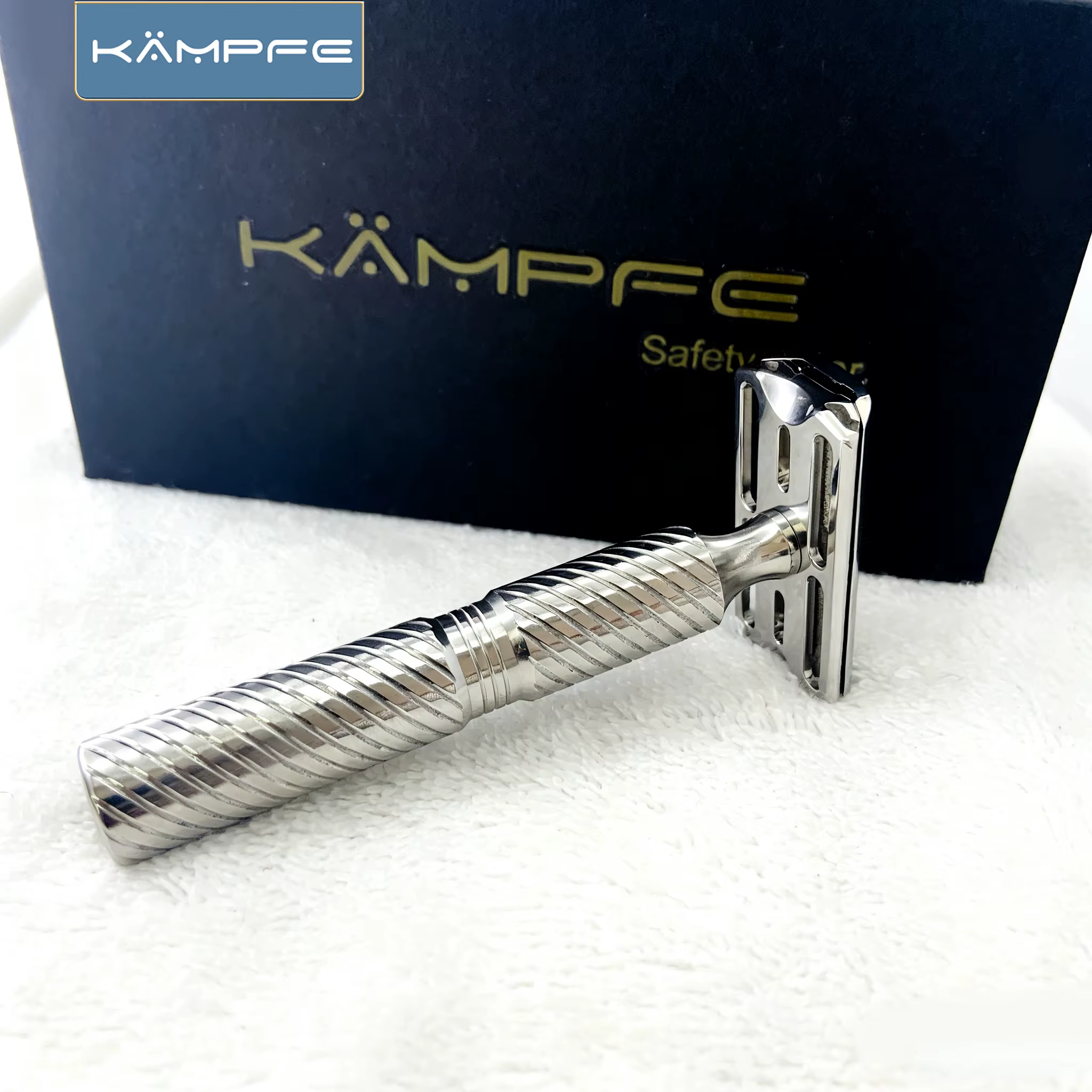 KAMPFE – rasoir de Style sécurité en acier inoxydable, rasoir Durable à Double tranchant, Kit de toi
