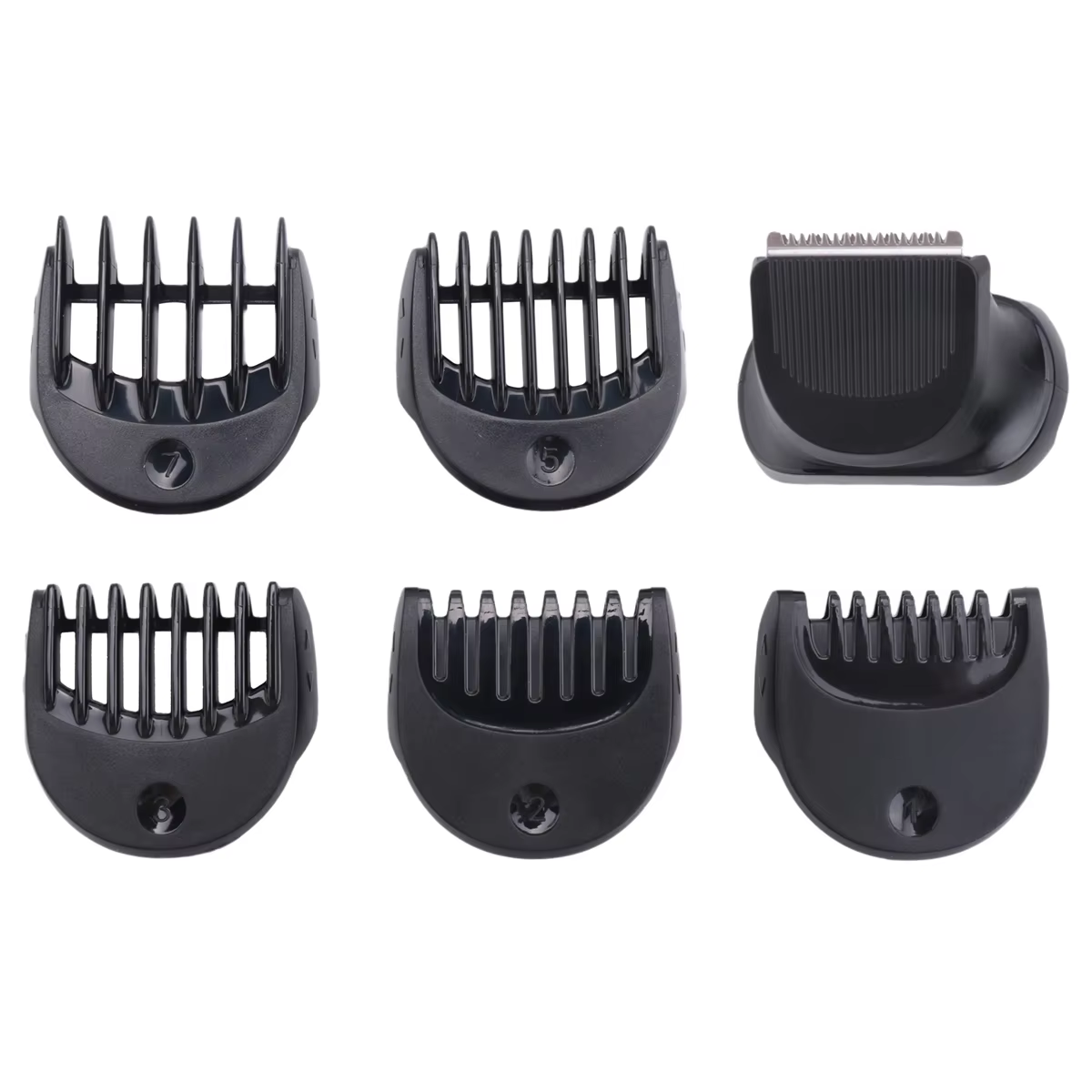 Tête de tondeuse à barbe, tête de tondeuse de rechange avec 5 pièces 1/2/3/5/7Mm, ensemble de coupe