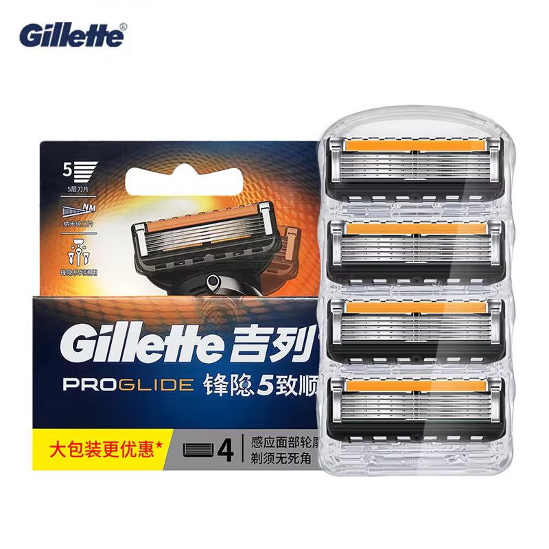 Gillette ProGlide – recharges de lames de rasoir pour hommes, 4/8 points, avec 5 couches antifrictio
