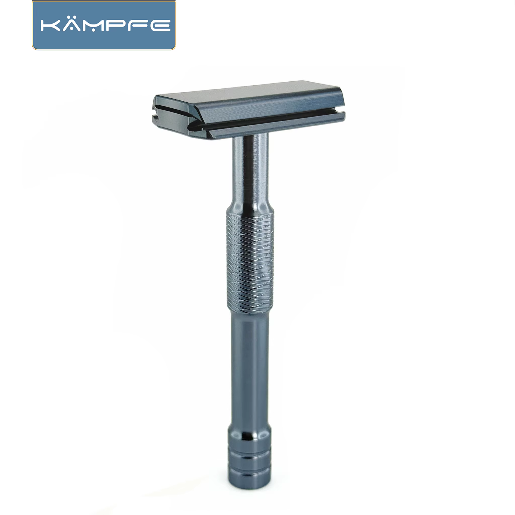 Kampfe – rasoir Vintage à Double tranchant pour hommes, en aluminium antidérapant, pour toilettage h