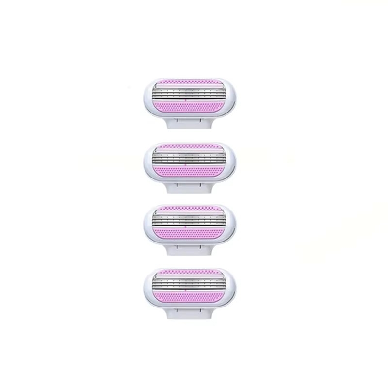 Ensemble de rasoirs pour femmes avec barres hydratantes, lames à 3 couches, support de douche - Pas 