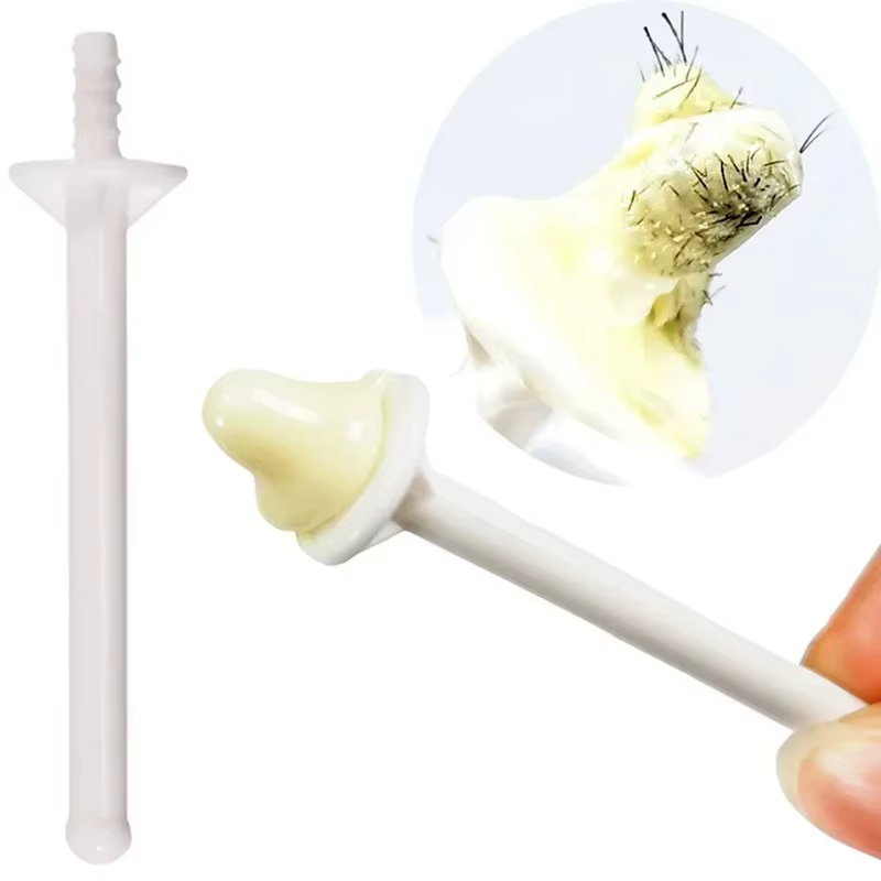 Bâtonnets de cire pour le nez - 100 applicateurs de cire pour le nez pour le nettoyage des narines, 