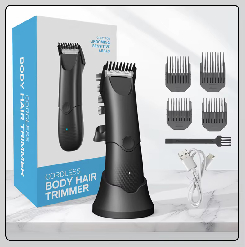 Raseur électrique OMUONE pour hommes, tondeuse pour poils du corps et zones intimes, rechargeable pa