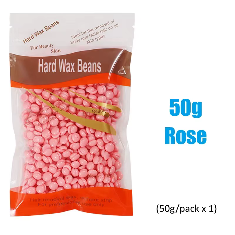 500g/50g haricots de cire dure pour épilation corps perle brésilienne européenne pour chauffe-cire h