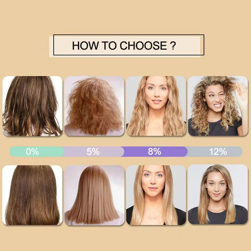 PURC traitement capillaire à la kératine brésilienne lissage lissant pour traitement des cheveux bou