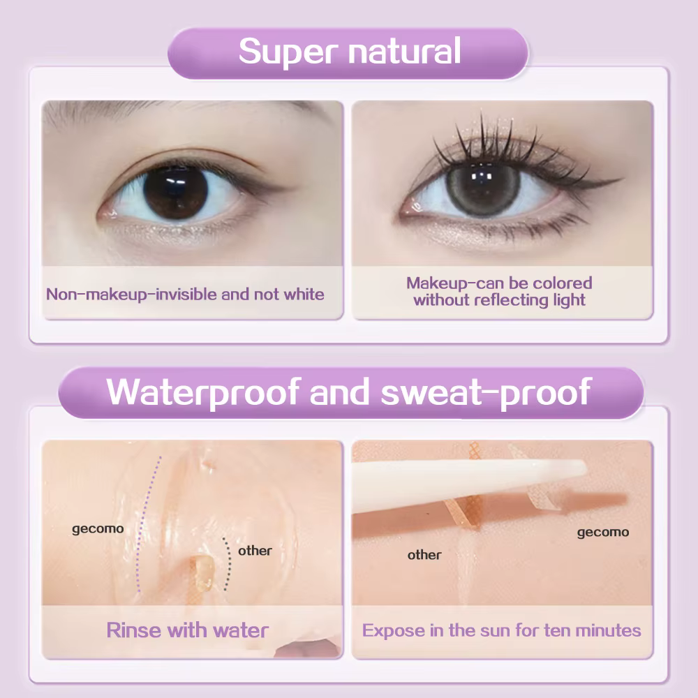 Autocollants Double paupière, 240 pièces, bandes de beauté naturelles invisibles et durables pour fa