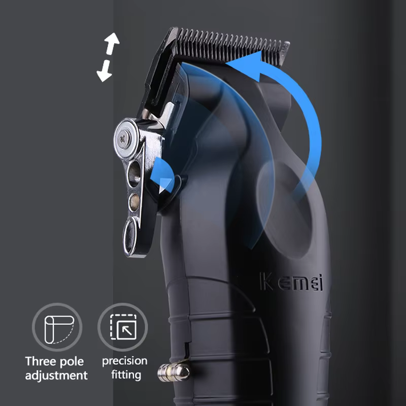 Tondeuse à cheveux professionnelle Kemei KM-2296 pour hommes, machine à couper les cheveux avec char