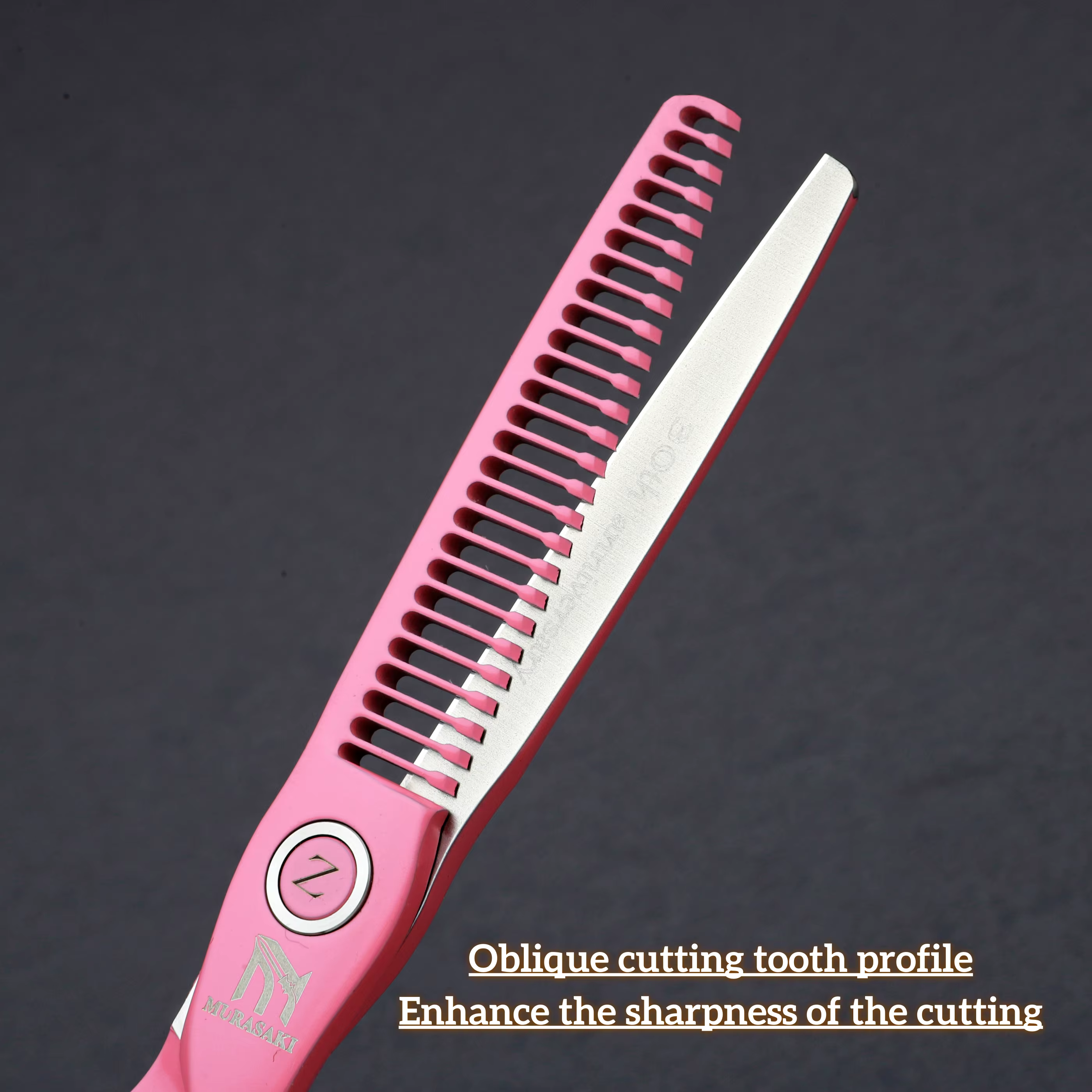 Ciseaux de barbier professionnels MURASAKI, cisailles amincissantes japonaises en acier VG10, poigné