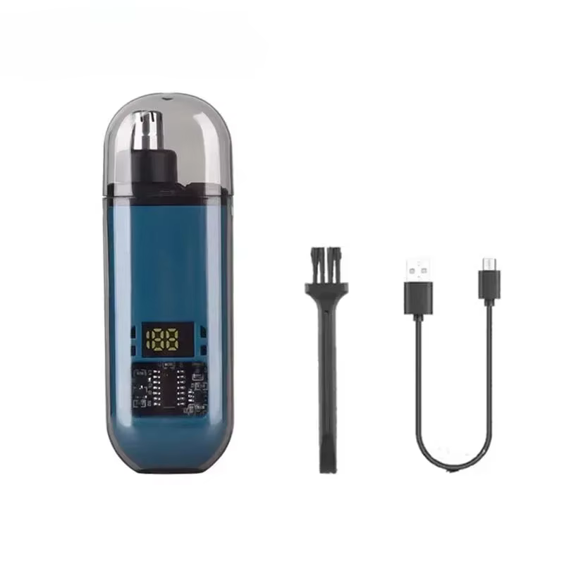 Tondeuse à cheveux pour nez et oreilles pour hommes, rechargeable par USB C, portable, charge rapide