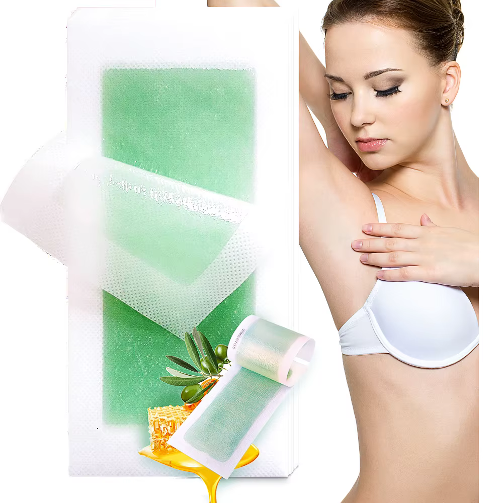 Bandes de cire efficaces rapides pour épilation, 5 pièces, Double face, épilation longue durée, papi