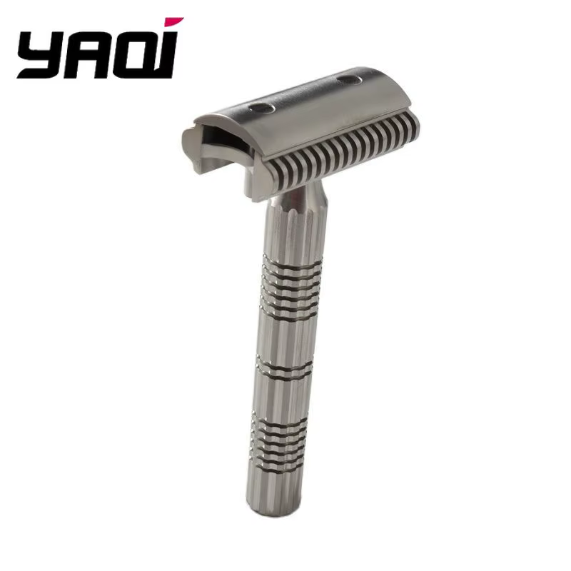 Nouveauté 2026 ! Rasoir de sécurité pour homme YAQI, version couleur brute Bohemia, en acier inoxyda