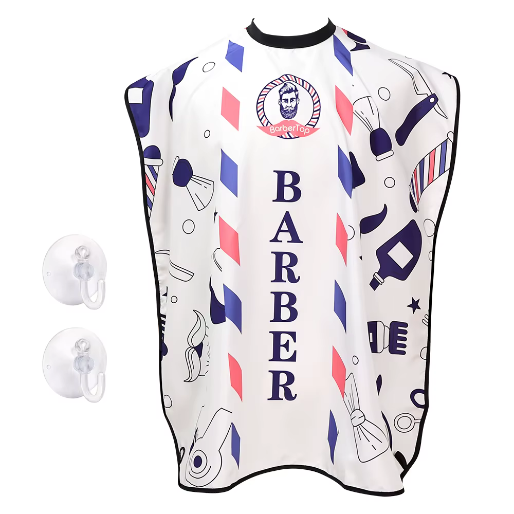 Barbertop mâle barbe rasage tablier soin cheveux propres adulte bavoirs porte-rasoir salle de bain o