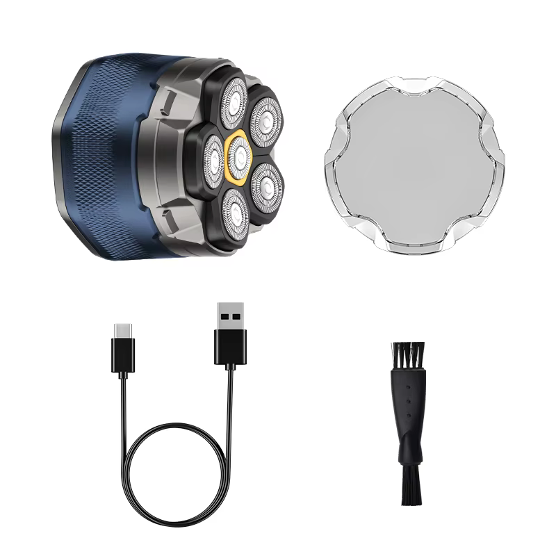 Rasoirs électriques pour hommes chauve, rasoir magnétique 6D, tondeuse à cheveux, Rechargeable par U