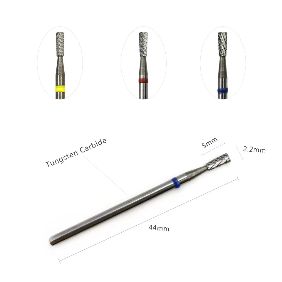 HYTOOS forets coniques inversés (coupe R) foret à ongles en carbure 3/32 pour manucure cuticules pro