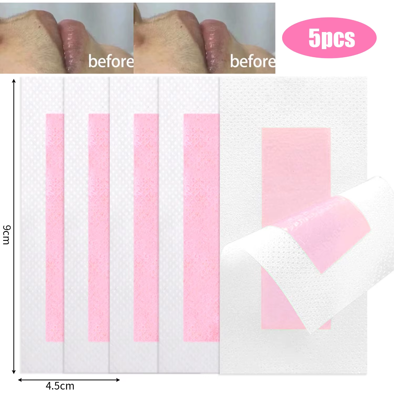 Papier ciré pour épilation des aisselles, 15 pièces, sûr et doux, pour le visage, les jambes, les lè