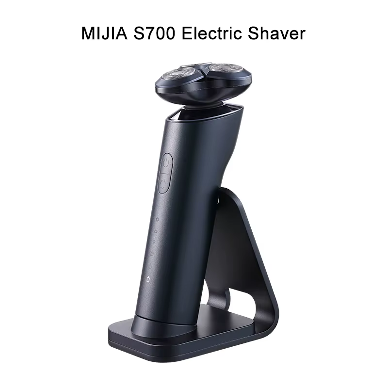 MIJIA Shaver S700, rasoirs électriques rechargeables pour usage humide et sec, rasoir électrique à 3