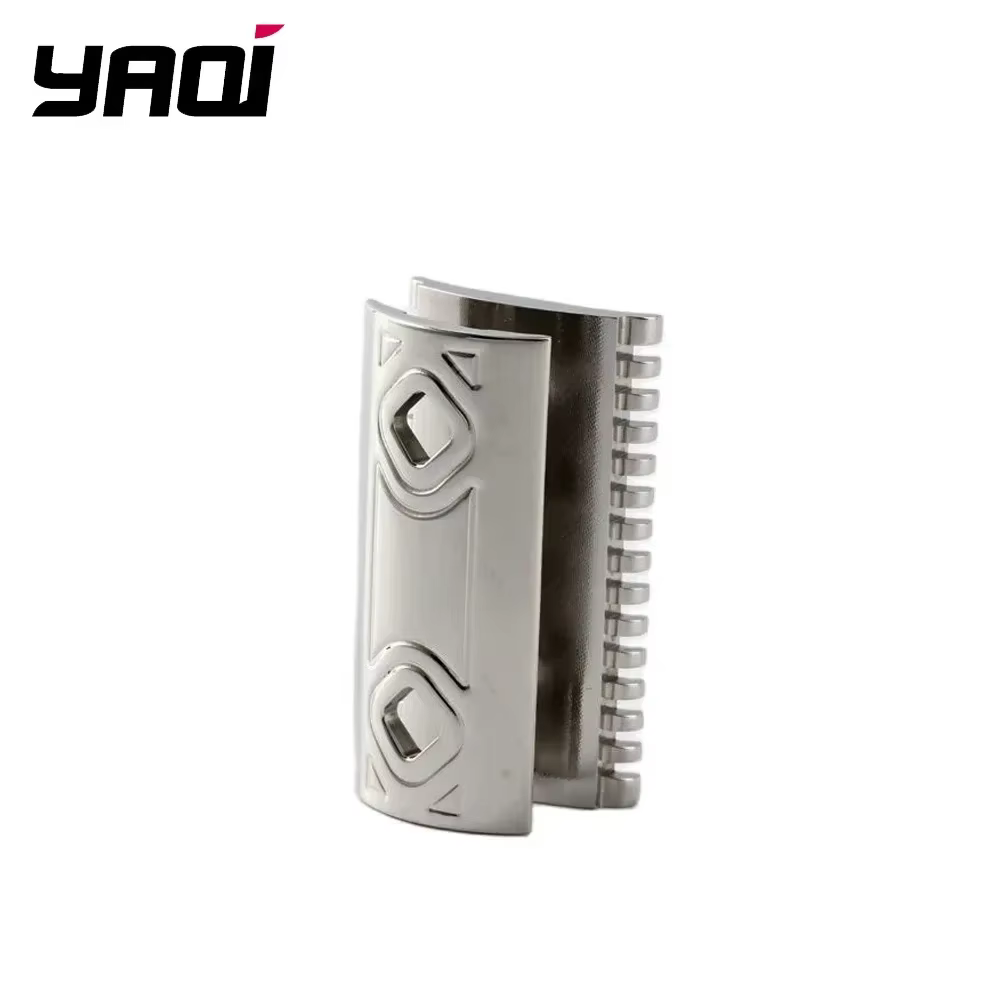 Tête de rasoir en acier inoxydable YAQI Harlequin 316, tête de rasoir de sécurité polie en acier ino