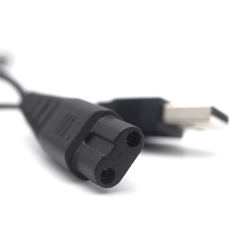 Appliquer à KEMEI KM-1990 tondeuse à cheveux professionnelle chargeur USB d'origine câble de chargem