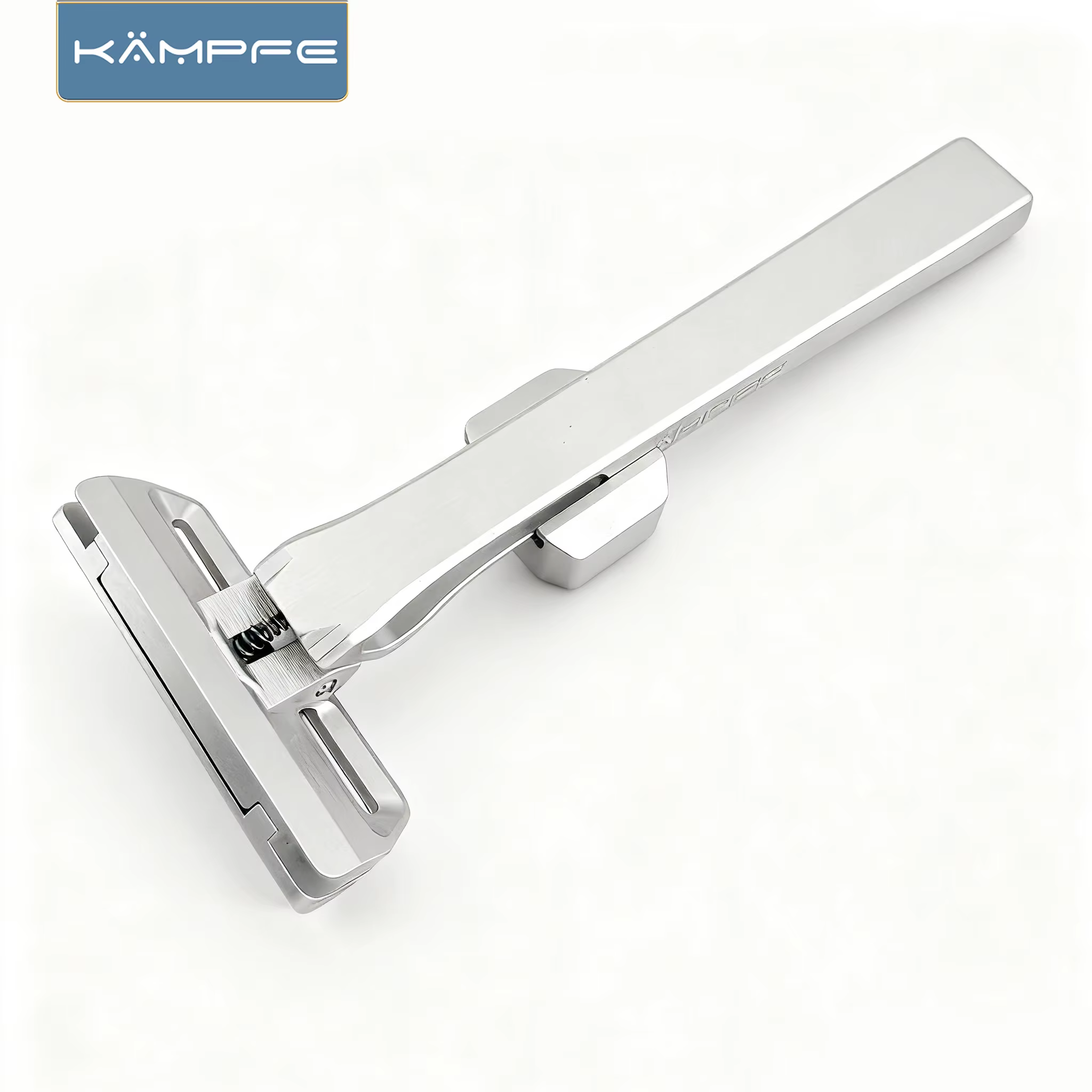 Rasoir manuel à lame simple KAMPFE Traditional K25 en aluminium, rasoir de voyage portable pour homm