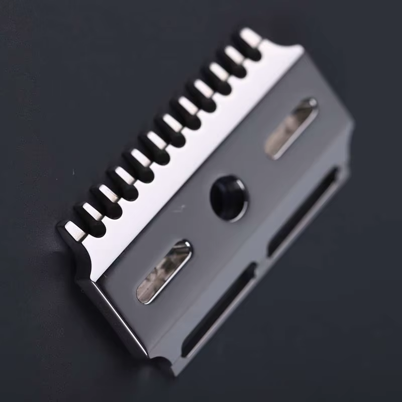 Tête de rasoir de sécurité à double peigne poli en acier inoxydable Yaqi Vostok 90DC 316 avec écart