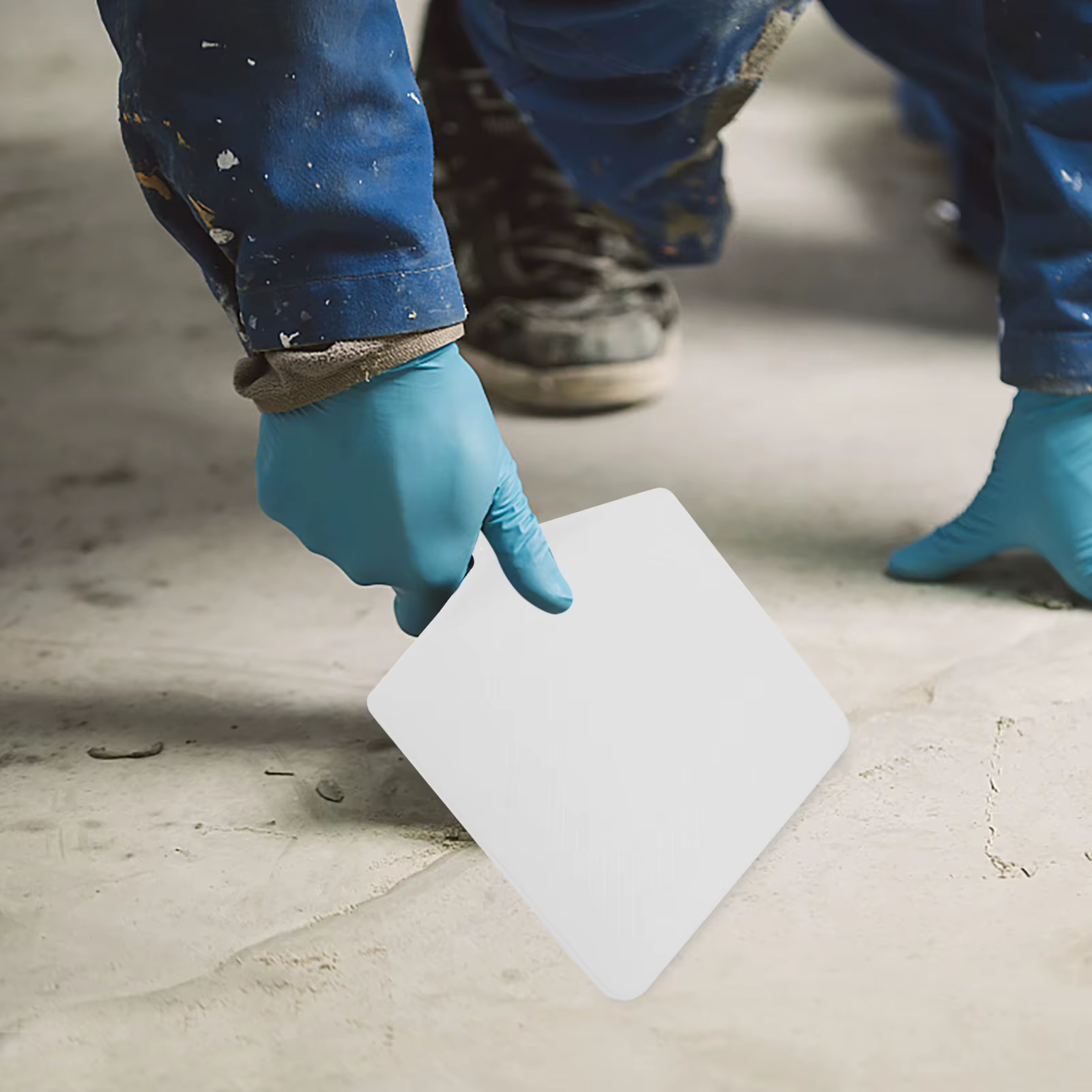 2 truelles de finition en plastique pour béton et plâtre, lame épaisse, outil manuel, poignée ergono