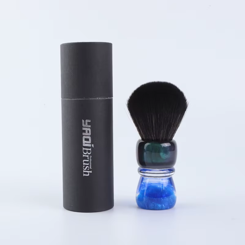 YAQI OCEAN-Poils synthétiques avec manche en résine, 28mm, brosse de rasage pour hommes