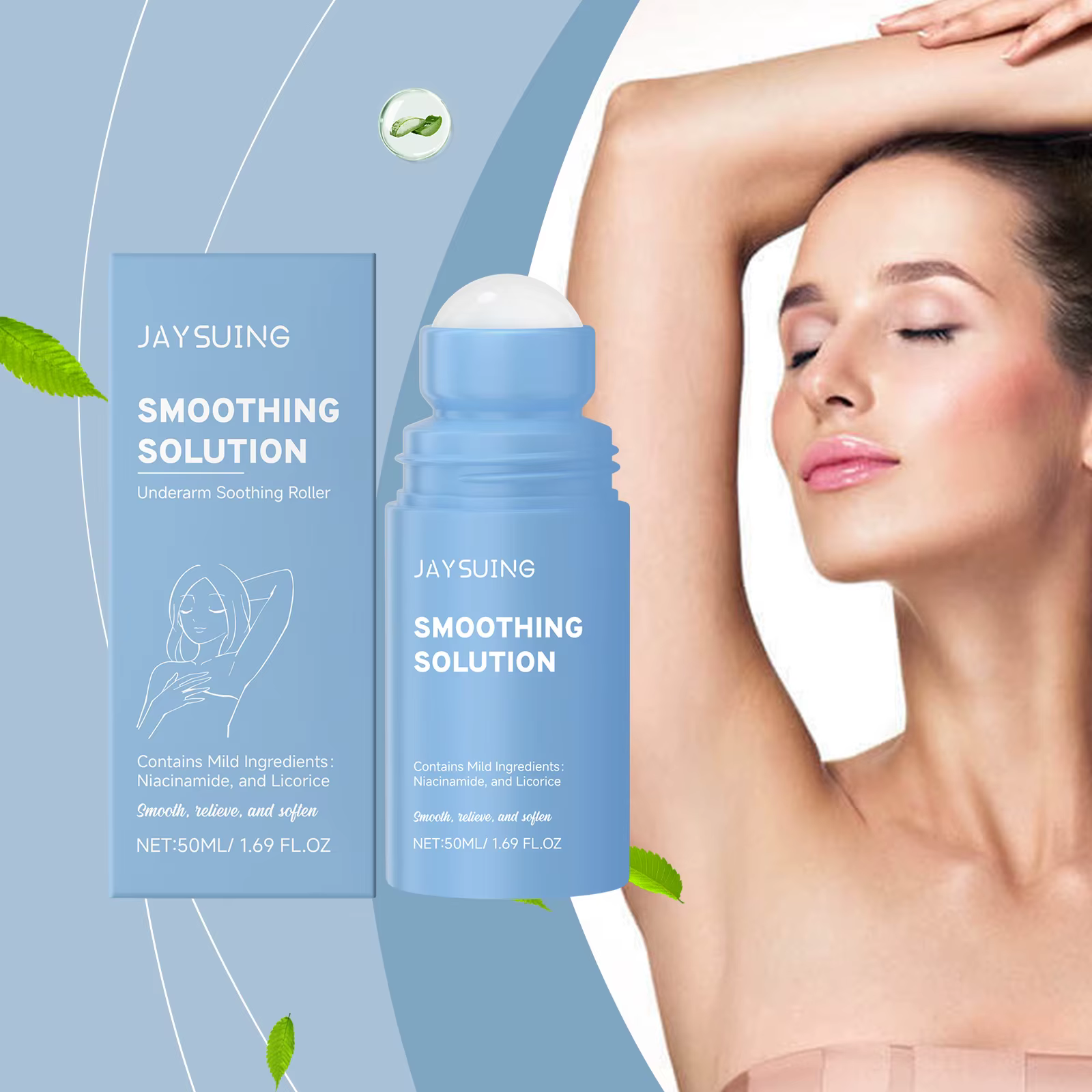 Crème après épilation hydratante, soulage la douleur de la peau des aisselles, l'inconfort, réduit l