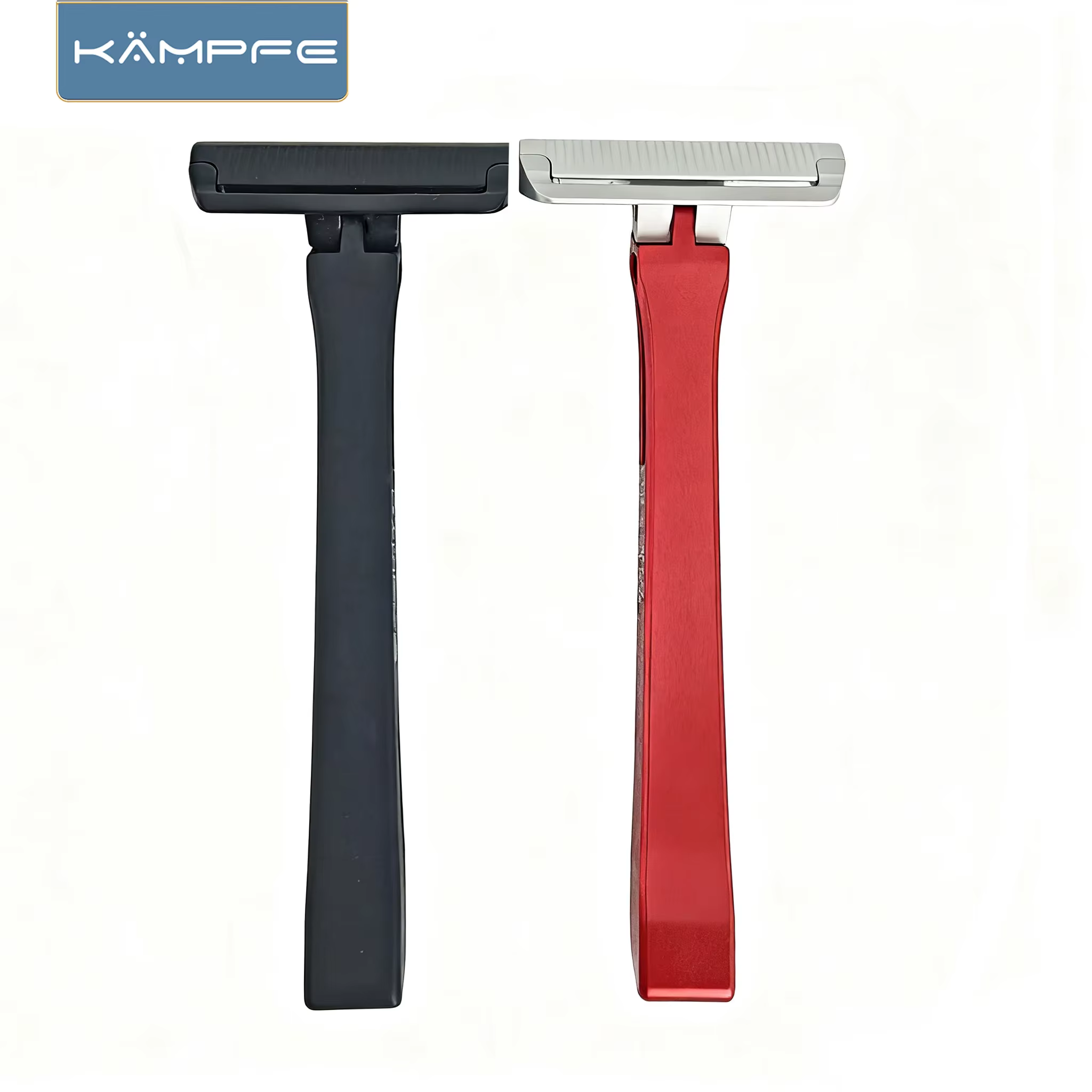 Rasoir manuel à lame simple KAMPFE Traditional K25 en aluminium, rasoir de voyage portable pour homm