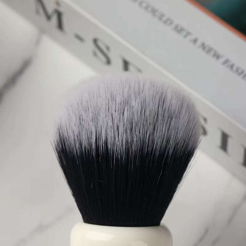 Yaqi-Blaireau Ferrari Rough Complex pour homme avec nœud de smoking, version blanche, 26mm