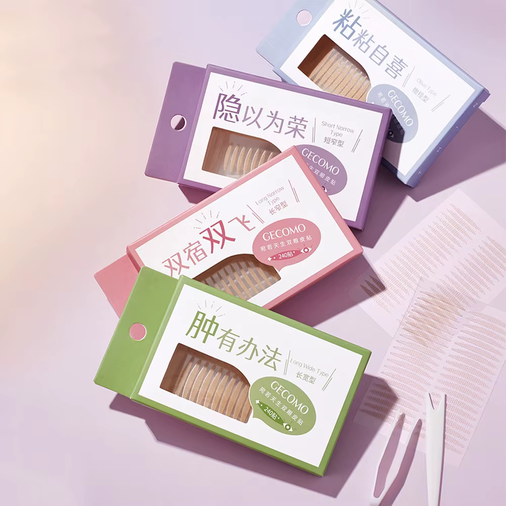 Autocollants Double paupière, 240 pièces, bandes de beauté naturelles invisibles et durables pour fa
