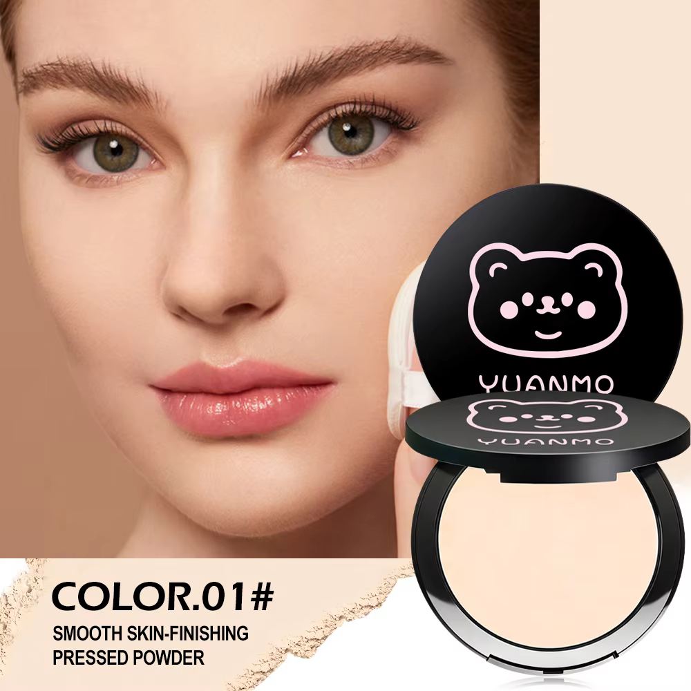 Poudre fixante 3 couleurs - Poudre libre anti-brillance (Beige naturel/Lavande/Transparent), fini ma