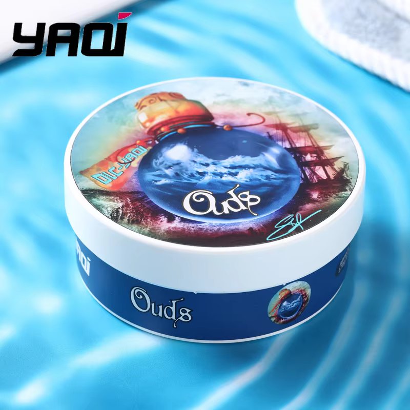 Savon à raser YAQI Ouds Atisan 170g avec beurre de karité et beurre de cacao – Ingrédients premium –