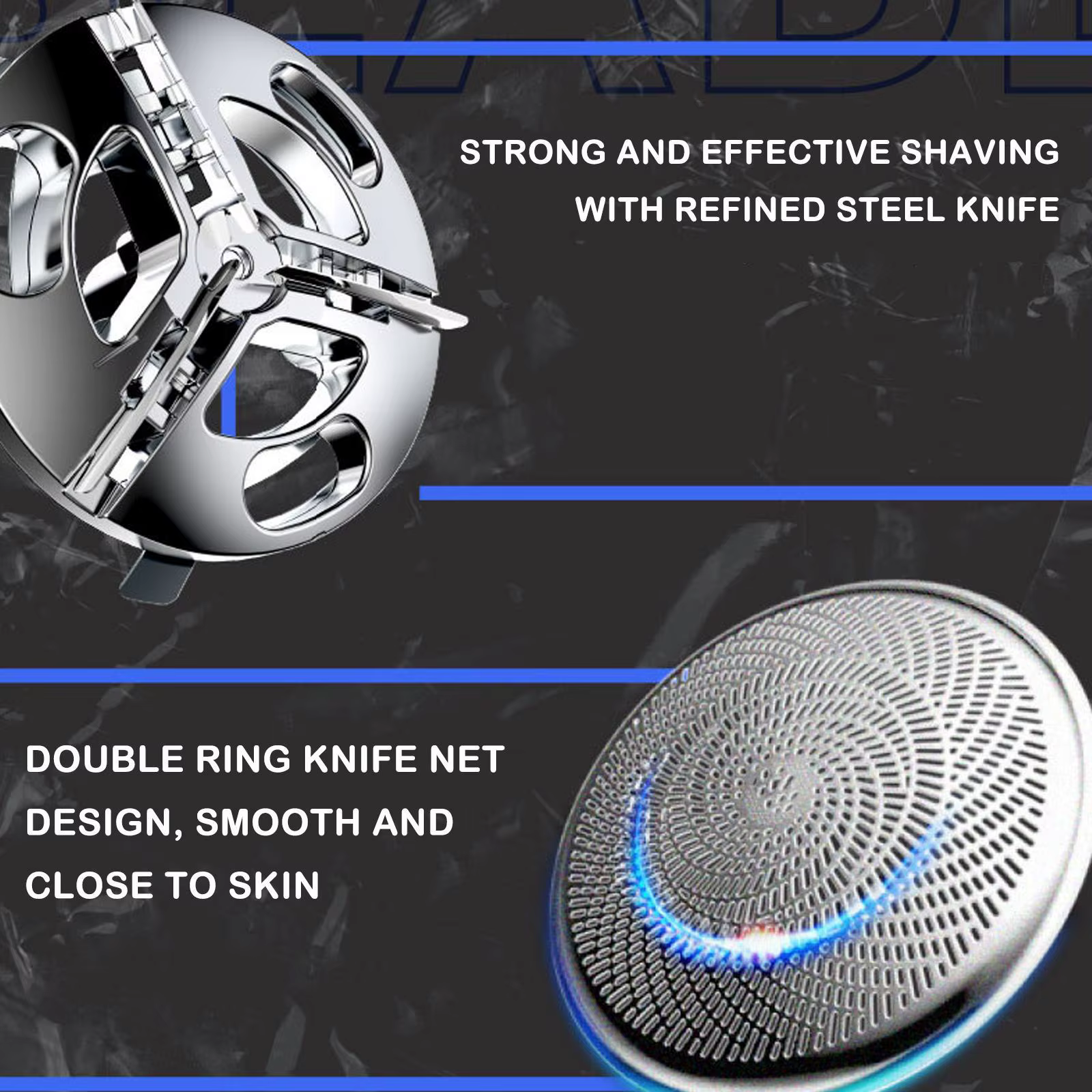 ZAO – rasoir électrique Portable USB pour hommes, Mini rasoir électrique de poche, tondeuse à barbe,