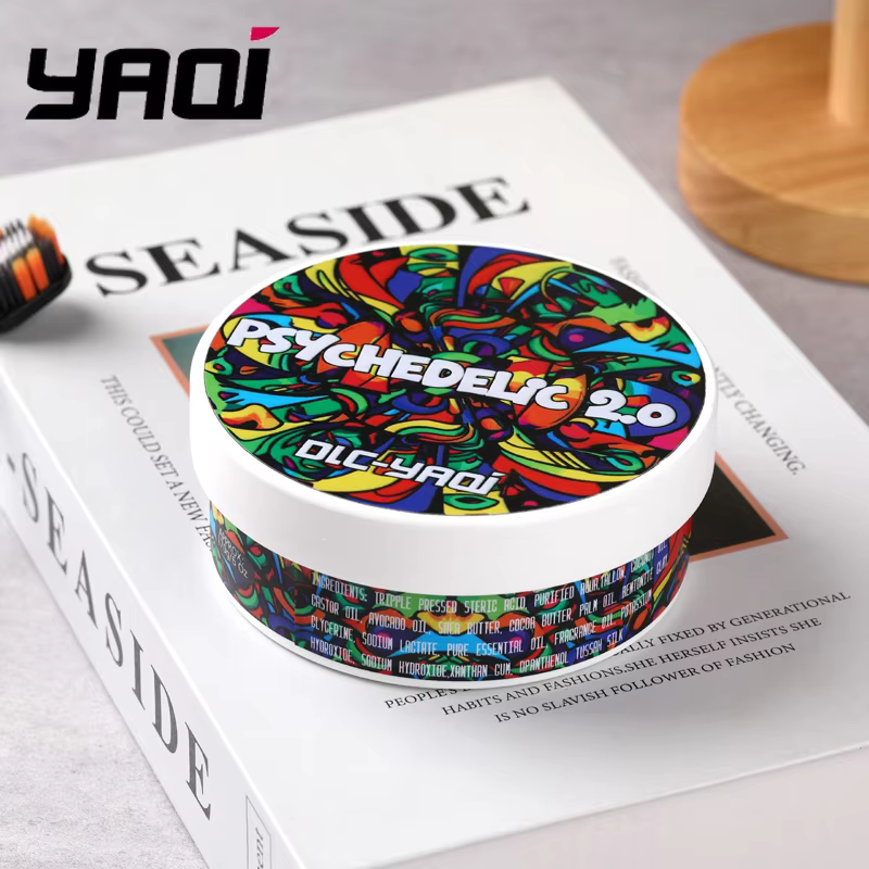 Savon à raser artisanal YAQI Psychedelic 2.0 170g pour hommes - Outil de soin de la barbe hydratant