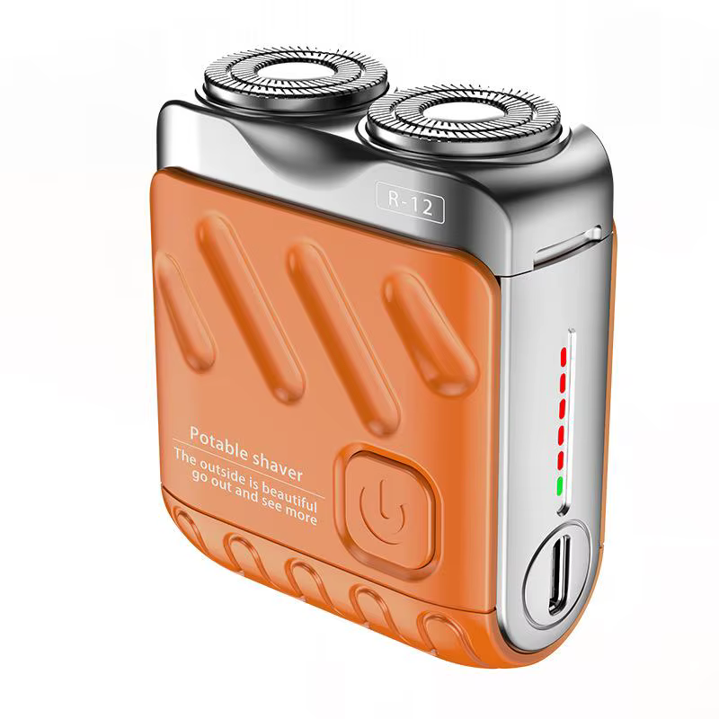 2025 hommes rasoir électrique étanche type-c Rechargeable Mini voyage rotatif rasoir Portable cheveu