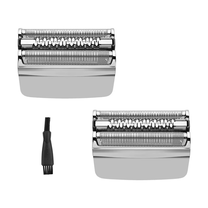 ABUS-2 PCS 83M Tête de rechange en plastique et métal argenté pour rasoir électrique Braun série 8 S