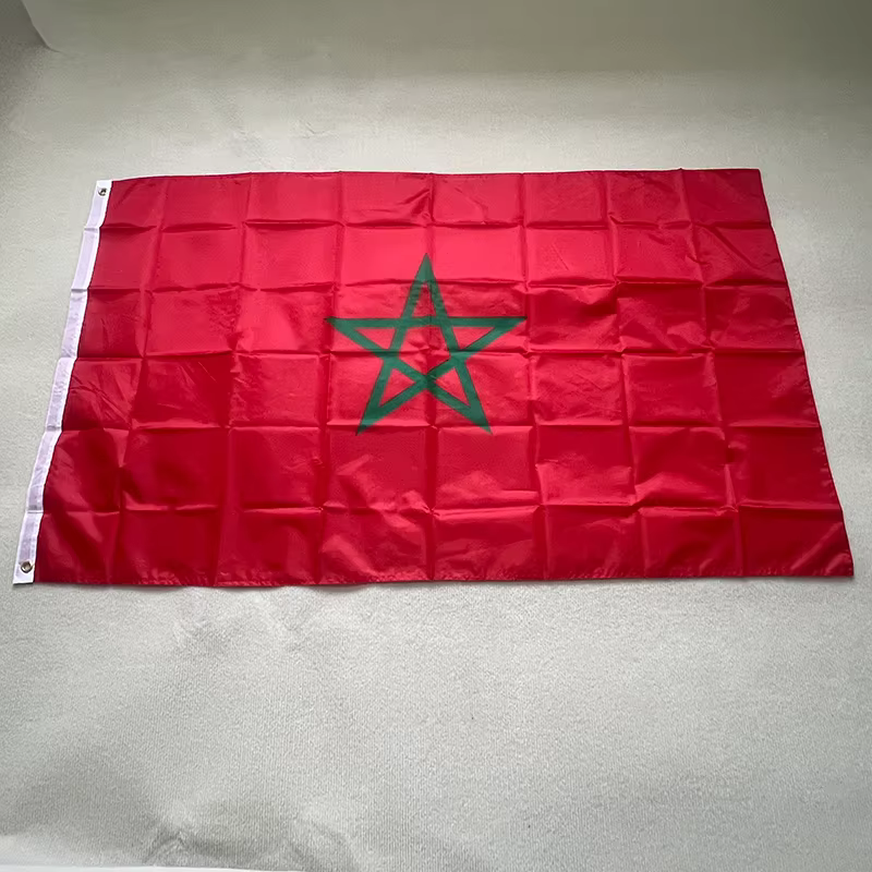 Drapeau Marocain du Royaume du Maroc, Bannière Marocaine Sensation, 90x150cm, MAR MA