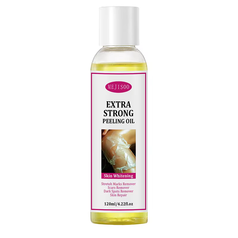 Huile exfoliante jaune, nettoyage doux, élimination des peaux mortes, sérum exfoliant pour le corps,