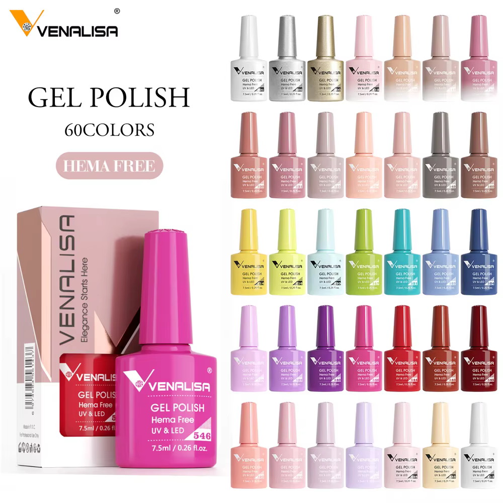 Venalisa HEMA TPO gratuit vernis à ongles Gel paillettes magnifique couverture complète tremper UV L