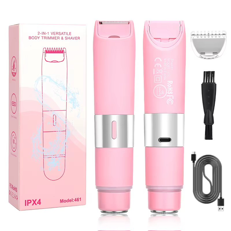 Épilateur efficace 2 en 1 pour femmes, outil d'épilation lavable, Texture ABS, rasoir Rechargeable p